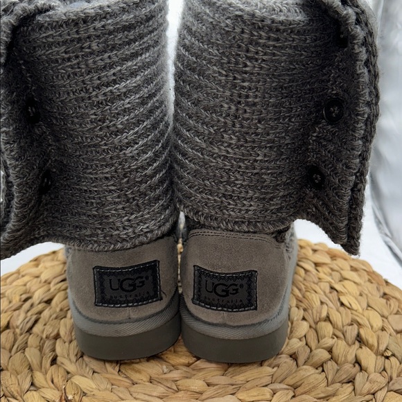 UGG Charcoal Cable Knit Button Boots - Picture 5 of 8